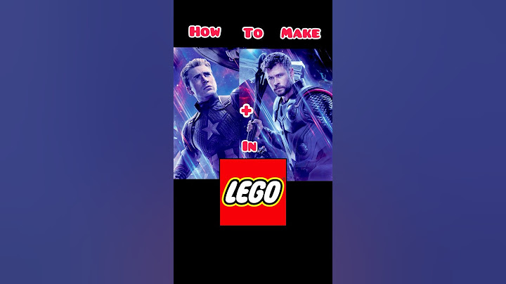 How To Make Captain America + Thor in LEGO #lego #marvel #mcu #avengers #shorts #trending