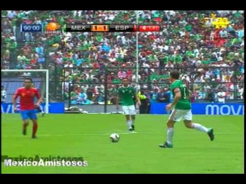 Gol David Silva Mexico vs EspaÃ±a 1-1 [11/08/10] AMISTOSO Estadio Azteca