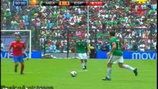 Gol David Silva Mexico vs España 1-1 [11/08/10] AMISTOSO Estadio Azteca