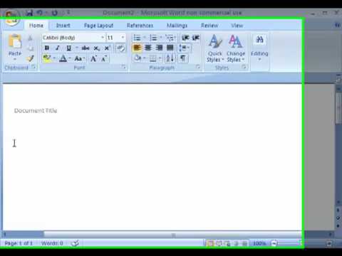 Insering header and footer in Microsoft Word