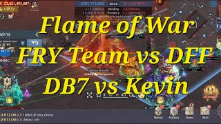 King of Avalon Flame of War | FRY Team vs DFF Team | DB7 vs Kevin | DB7 Gameplay