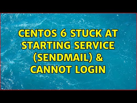 CentOS 6 stuck at starting service (sendmail) & cannot login
