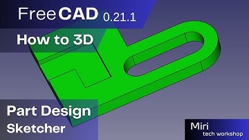 FreeCAD version 0 21 1 part #15 2023  How to 3D