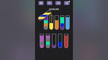 Water Sort Puzzle level 203#games #gameplay #subscribe