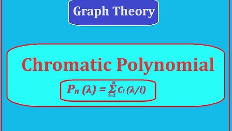 Chromatic Polynomial of a Graph || Polynomial in Graph Theory || Chromatic Number