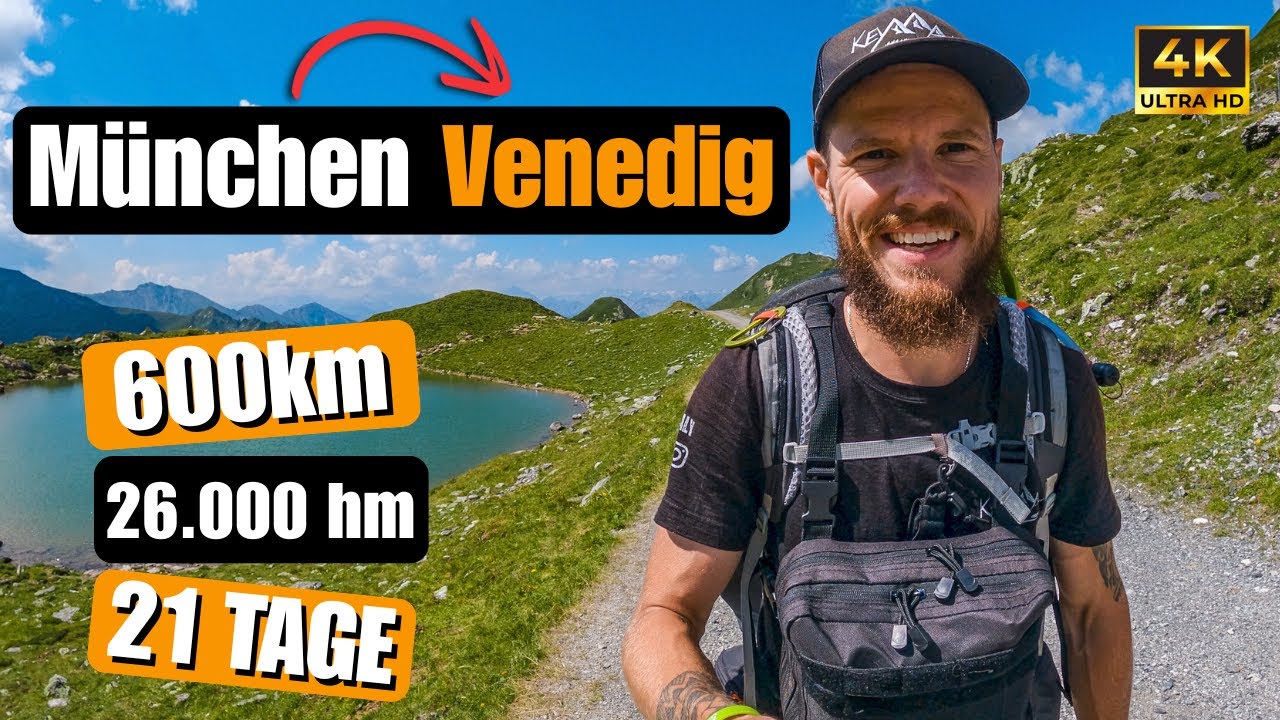 Zu Fuß über die Alpen von München 🇩🇪 nach Venedig 🇮🇹