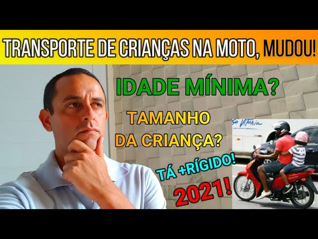 Levar criança em motos? Agora, só se ela tiver de 11 anos para cima