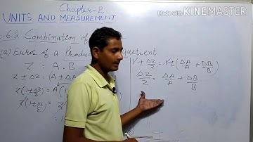 NCERT Physics class 11 ll chapter 2 ll 2.6.2 Combination of errors