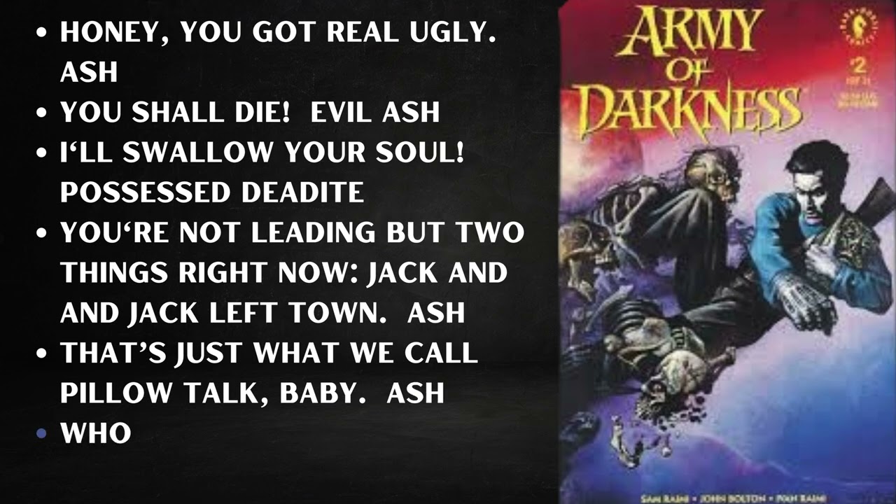 30 Memorable Quotes from Film  Army of  Darkness 1992Part 2