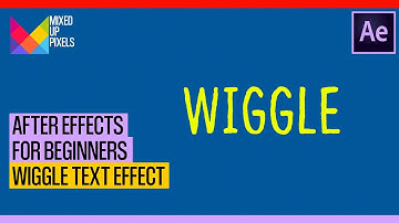 After Effects for Beginners - Wiggle text effect