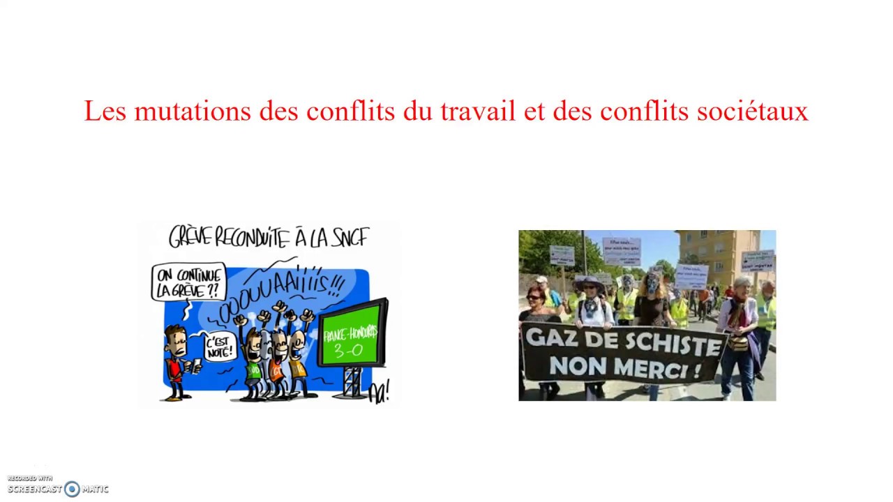 Conflits sociaux liés au travail et nouveaux mouvements sociaux