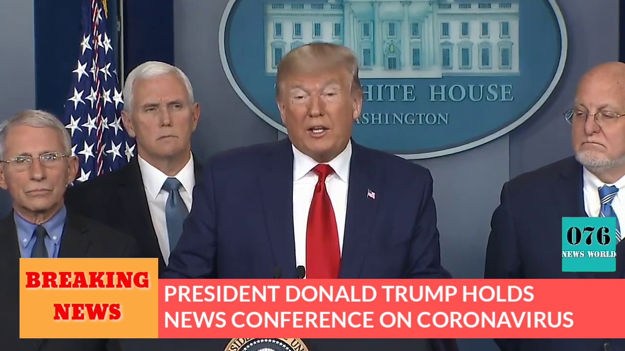 President Donald Trump Holds a White House News Conference on the ...