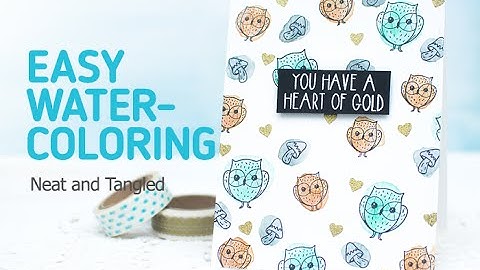 Neat and Tangled: How to Watercolor with Distress Ink