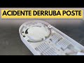 ACIDENTE DERRUBOU O POSTE E ROMPEU NOSSA FIBRA | DIA A DIA DE PROVEDOR #fibraoptica #fibraoptica