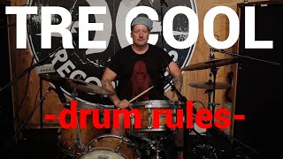 How to play drums like TRE COOL (Green Day Drum Lesson)