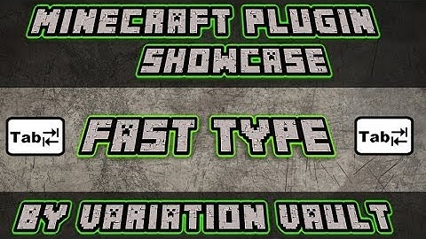 Fast Type | Set chat shortcuts | Minecraft Bukkit Plugin