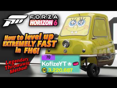 How to level up EXTREMELY FAST and get MONEY in Forza Horizon 6!