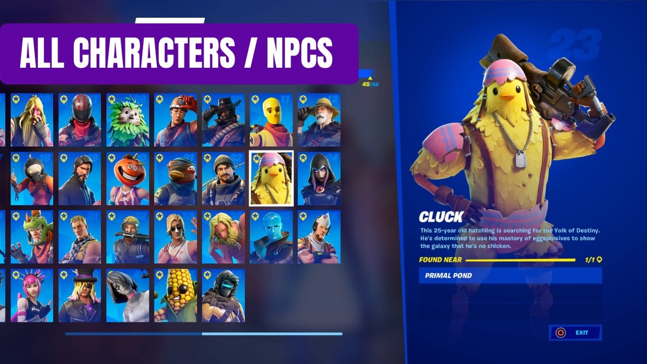 Fortnite Characters With Names