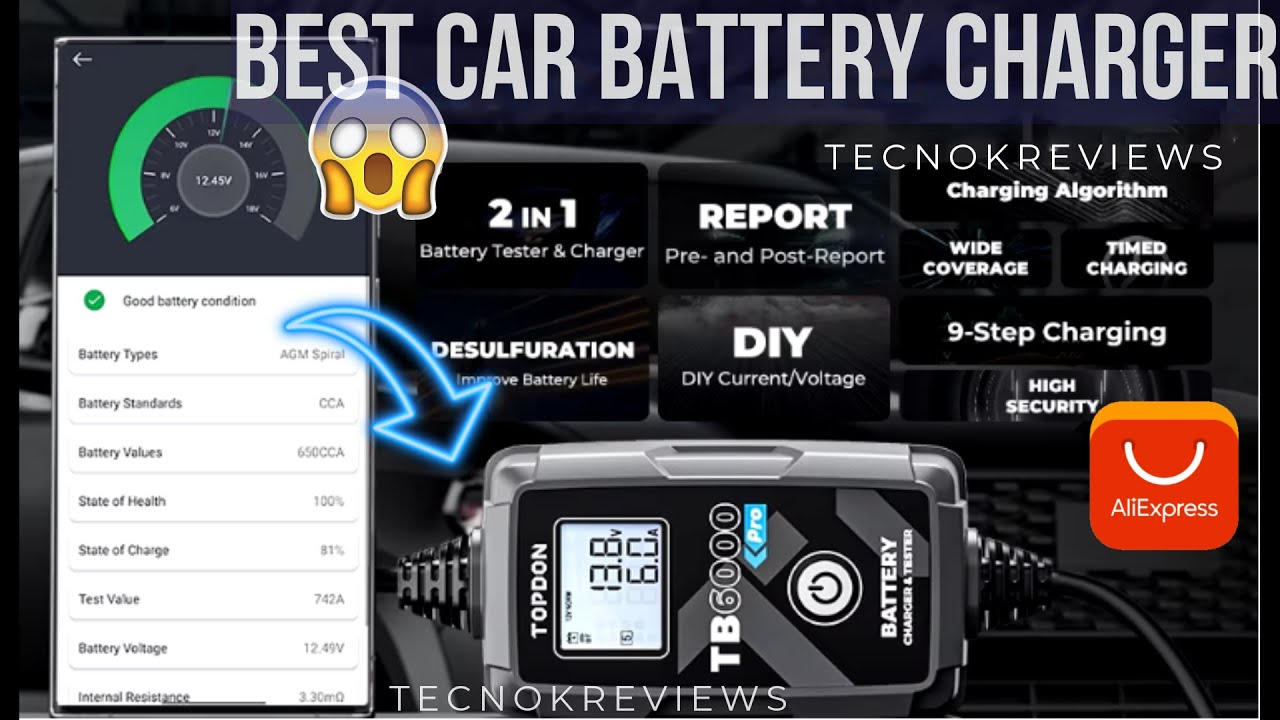 🔋¡Top 1 Best Car Battery Charger on Aliexpress in 2025!😱🔋 - YouTube
