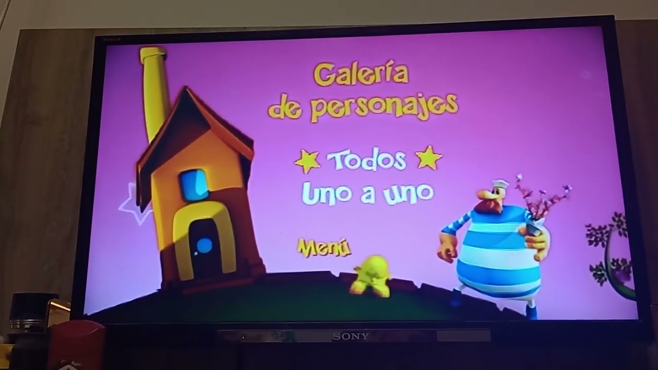 menús de DVDs del reino infantil segunda parte