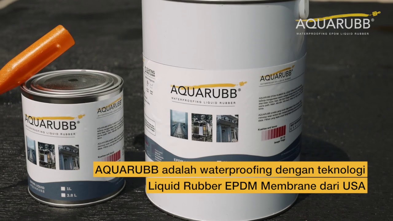Aquarubb Waterproofing EPDM Liquid Rubber YouTube