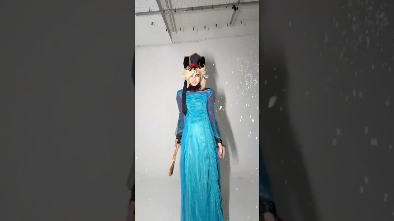 Doma X Elsa #anime #game #fyp #kimetsunoyaiba #demonslayer #frozen #elsa #cosplay #cosplayer #girl