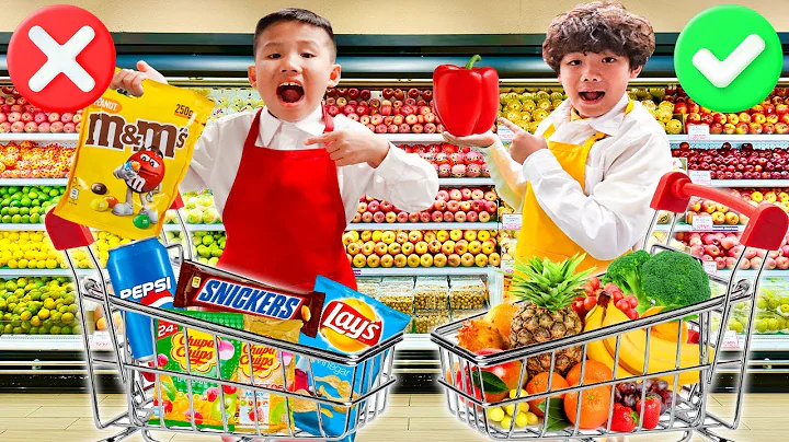 Kaden & Eric’s First Day at the Grocery Store!