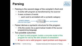 Compiler construction lecture 5