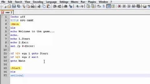 How to Make a Batch RPG| Part 1: Varibles [OLD]