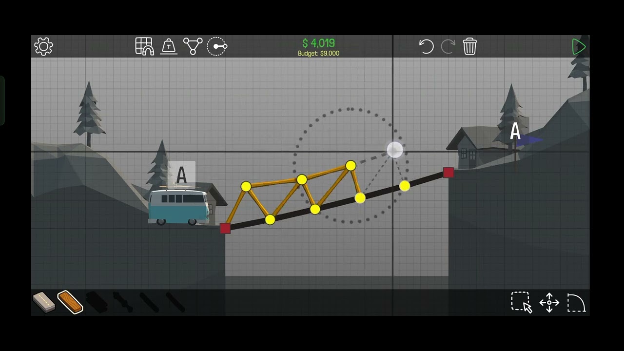 Poly bridge 1-4 | Slanted bridge