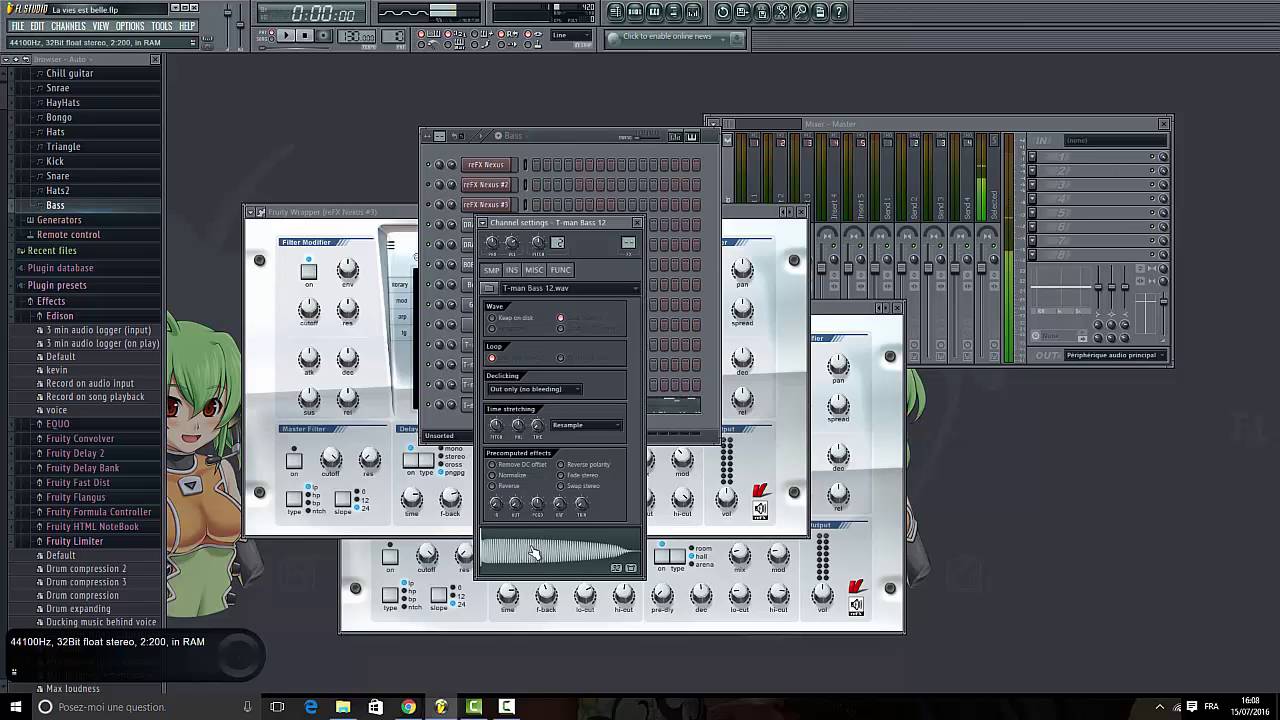 comment faire une instru/Beat PNL basique free FLP