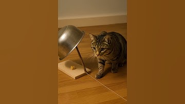 Shocking! 😱😱he cat sets a trap and waits in silence ,But where