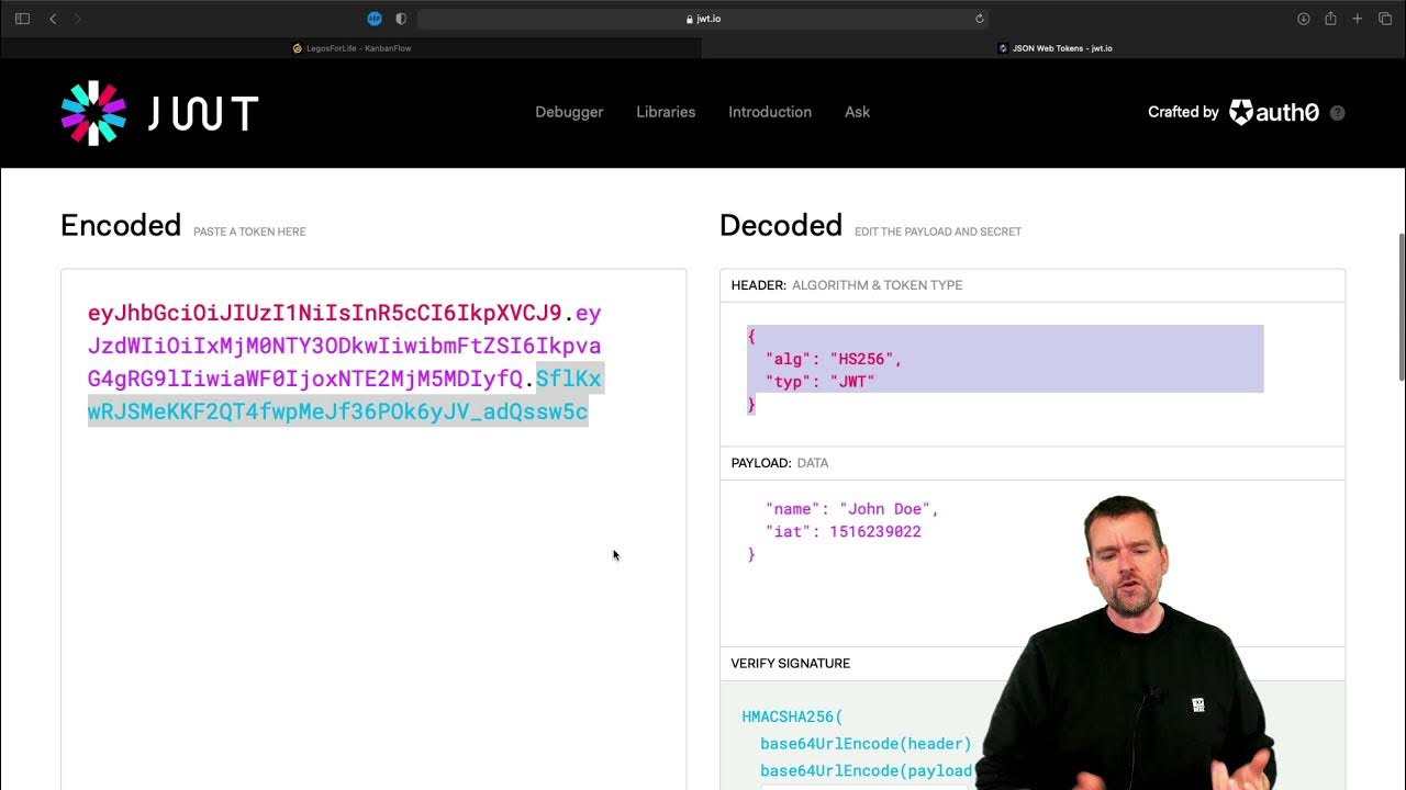 Json token c