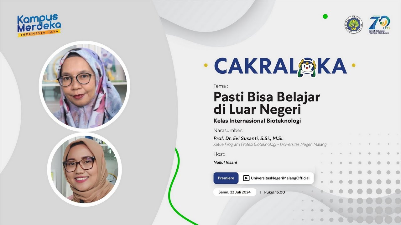 CAKRALOKA: Pasti Bisa Belajar di Luar Negeri!, Kelas Internasional Bioteknologi
