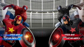 Captain America Spiderman (Red) vs. Captain America Spiderman (Black) | Marvel vs Capcom Infinite