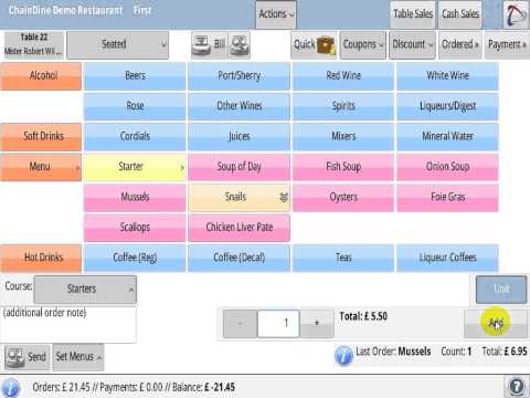 Table reservation and ordering