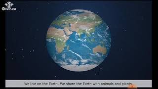 our beautiful  Earth ll Class- 2  EVS , Animated 👍
