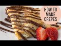 Basic french crepes recipe  crepe batter just in a minute  easy cookbook