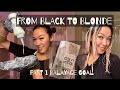 Bleaching My Hair From Dark To Blonde | L’Oréal Paris Colorista Bleach All Over | Balayag Part 1