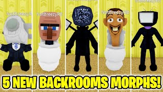 How to get ALL 5 NEW BACKROOMS MORPHS in Backrooms Morphs (ROBLOX)