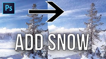 Photoshop Tutorial : How to make realistic snow