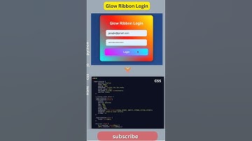 This Glow Ribbon Login Form Will Blow Your Mind! 🤯 #WebDesign #CSSMagic #ProUI