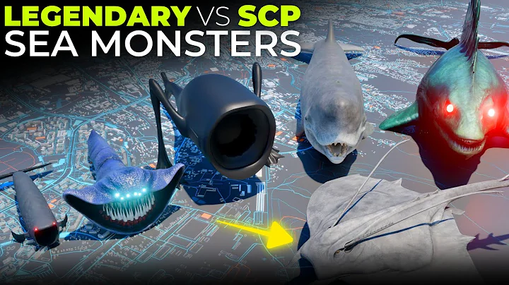 Legendary & Scp Sea Monsters Size Comparison | Sea Eater | Colossal Whale