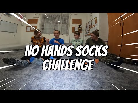 No hands socks challenge