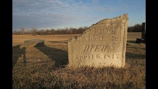 Historic Civil War Graveyard on a Hill