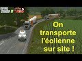 Fs17 big convoy for the transport of the wind turbine 