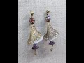 Vintage Flower Earrings Using Beebeecraft.com Products