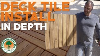 How To Install Deck Tiles - Short Version - [Concrete Patio Makeover]
