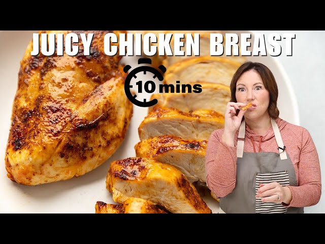 Air Fryer Chicken Breasts (in 10 minutes!) - Downshiftology