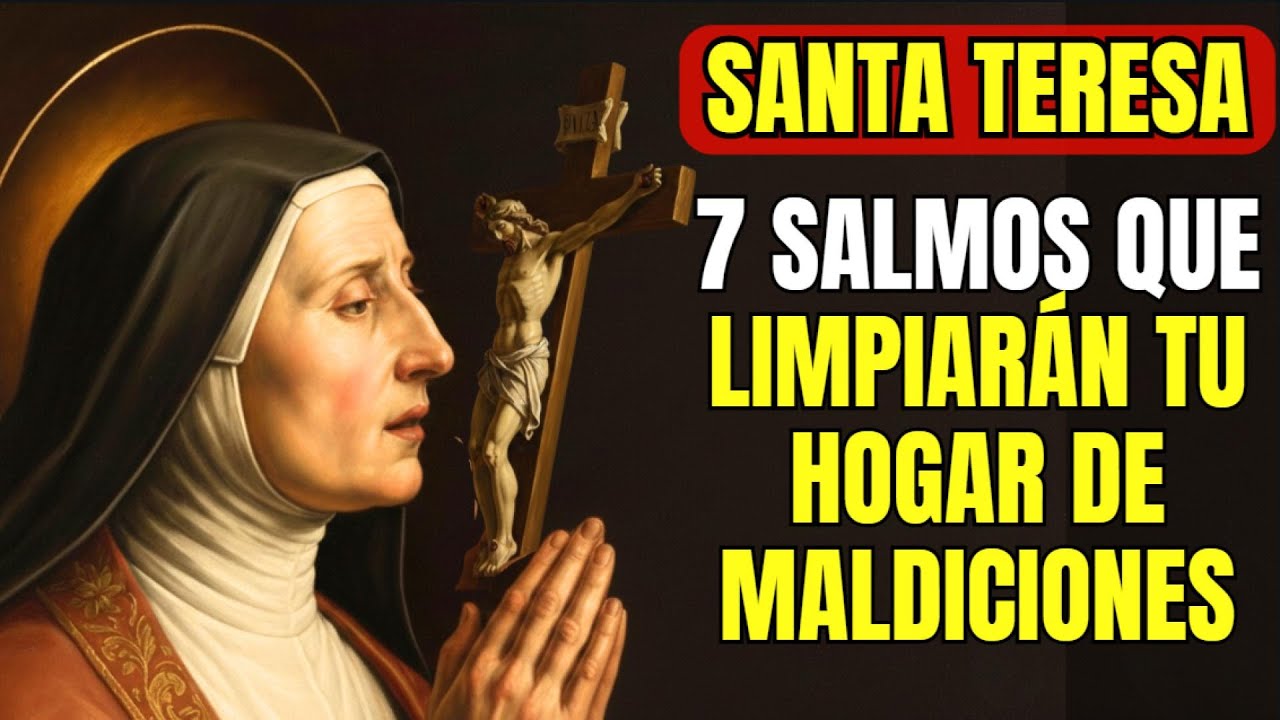 🙏 Santa Teresa Revela: 7 SALMOS PODEROSOS PARA LIMPIAR TU HOGAR DE TODO MAL ¡ACTÍVALOS YA!